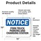 Signmission Fork Truck Parking And Charging Station OSHA Notice Sign, Vinyl Decal, 14in W x 10in L, 2PK OS-2PACK-NS-D-1014-L-12879 - alternate 2